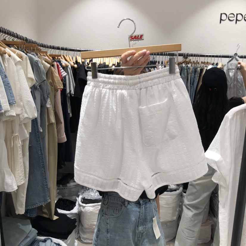 ALMOND PEPE韓國直郵㊣女士新品職業時尚熱賣推薦短褲綁帶ALMOND PEPE短褲
