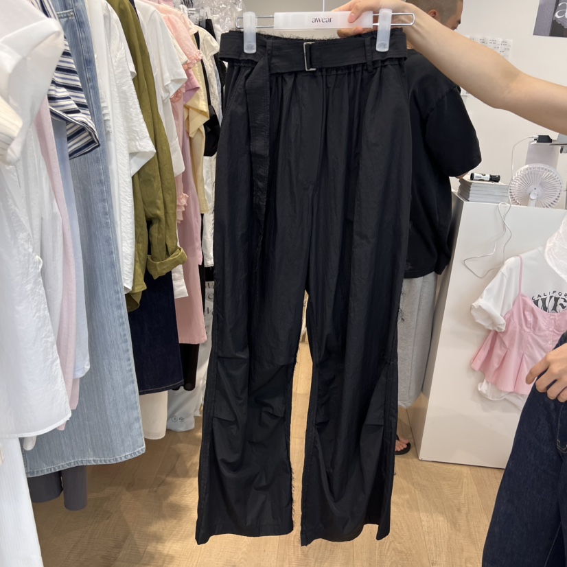 RUMIRU/AWEAR東大門㊣實拍女裝新品時尚推薦25春夏休閑褲含腰帶awear/RUMIRU休閑褲圖色2