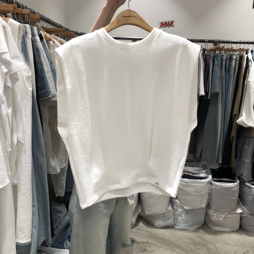 ALMOND PEPE韓國直郵㊣女裝新品休閑職業推薦人氣時尚熱賣T恤ALMOND PEPET恤圖色3