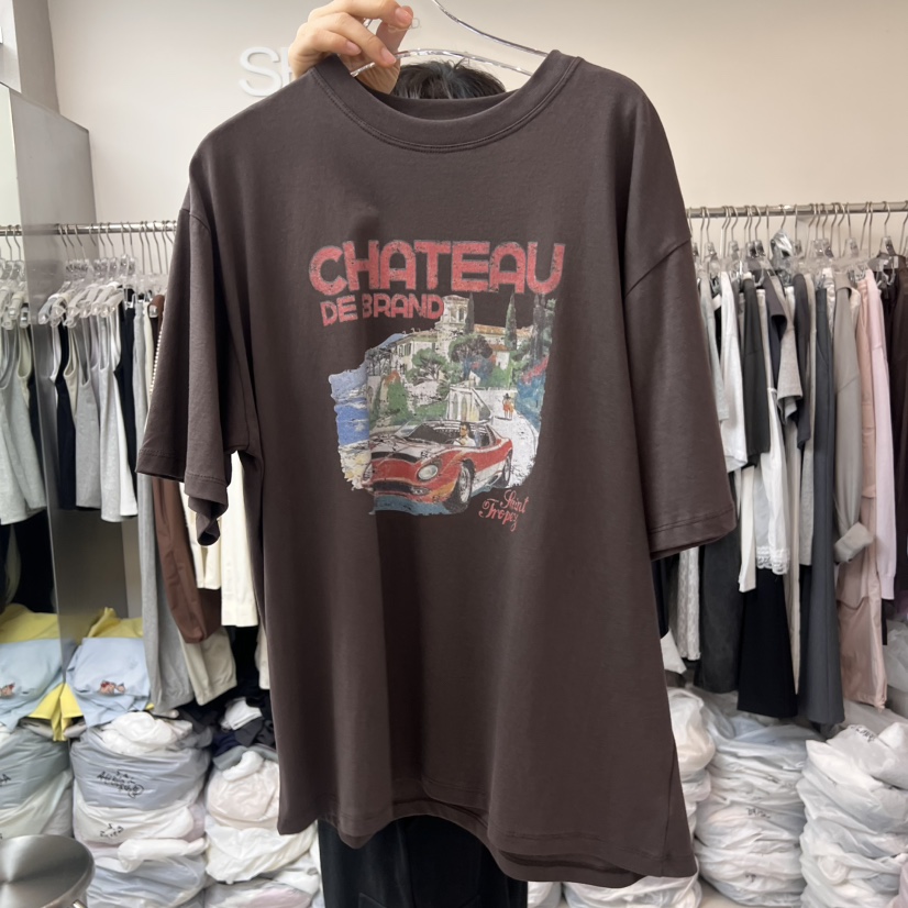 LEESEED-A東大門㊣直郵女士新品休閑時尚熱賣人氣職業25春夏T恤SEeD/LEESEEDT恤