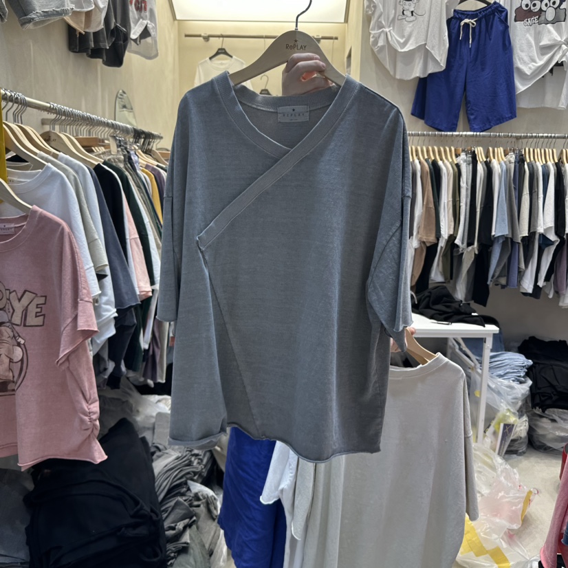 REPLAY韓國直郵㊣女士新品25春夏時尚推薦熱賣職業休閑人氣T恤REPLAYT恤圖色3