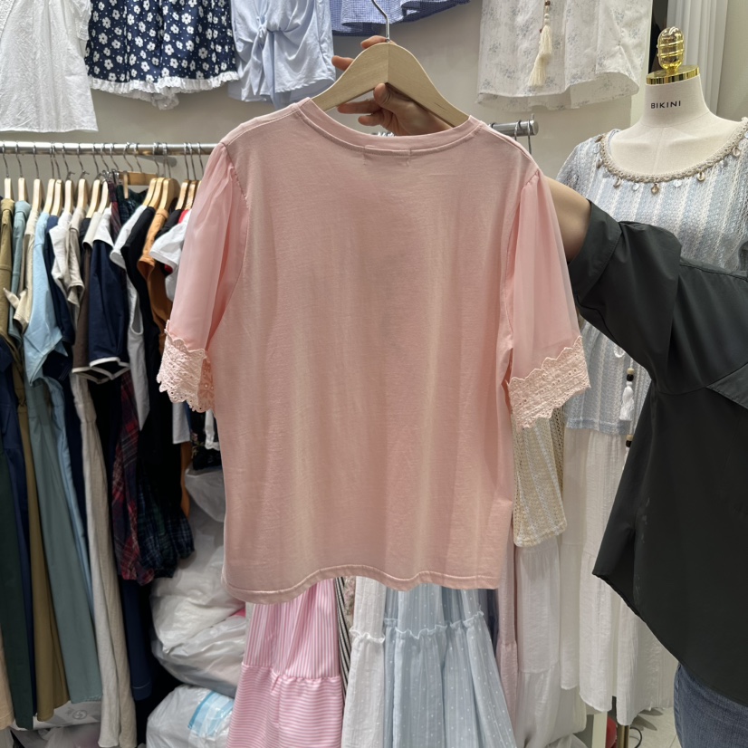 BIKINI韓國代購㊣女士新品時尚25春夏真品職業推薦熱賣休閑T恤BIKINIT恤