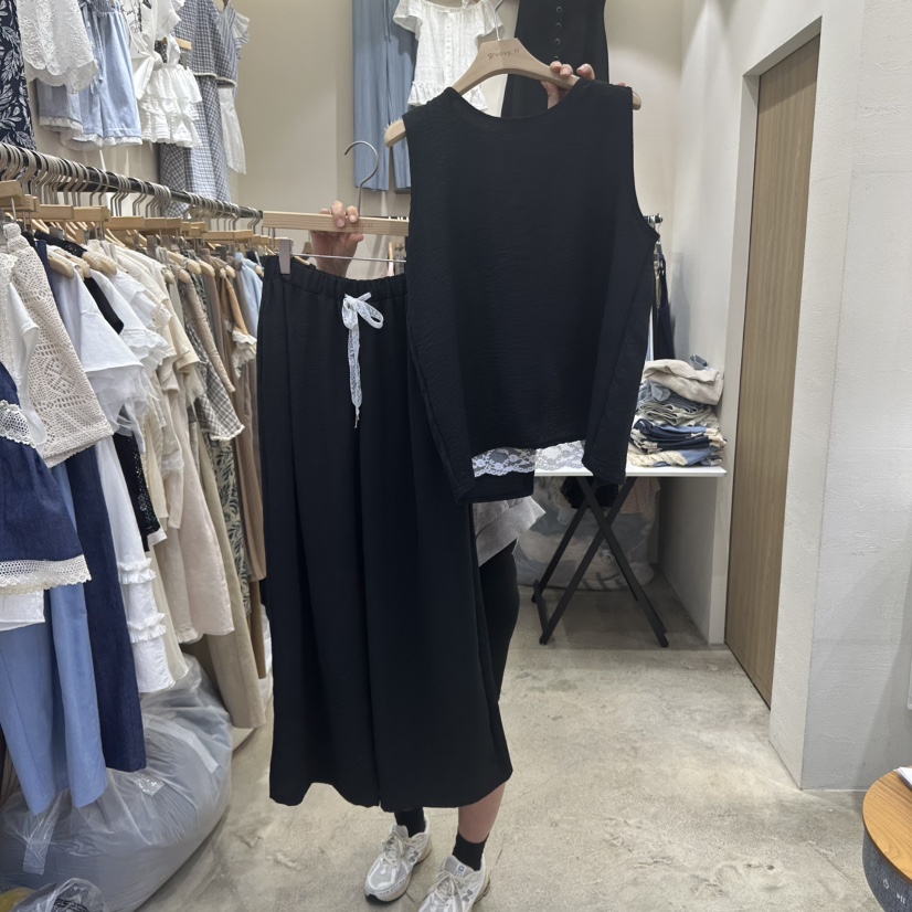 HOLYBANANA韓國直郵㊣女士新品人氣職業推薦休閑套裝兩件套groovy.H/HOLYBANANA套裝圖色3