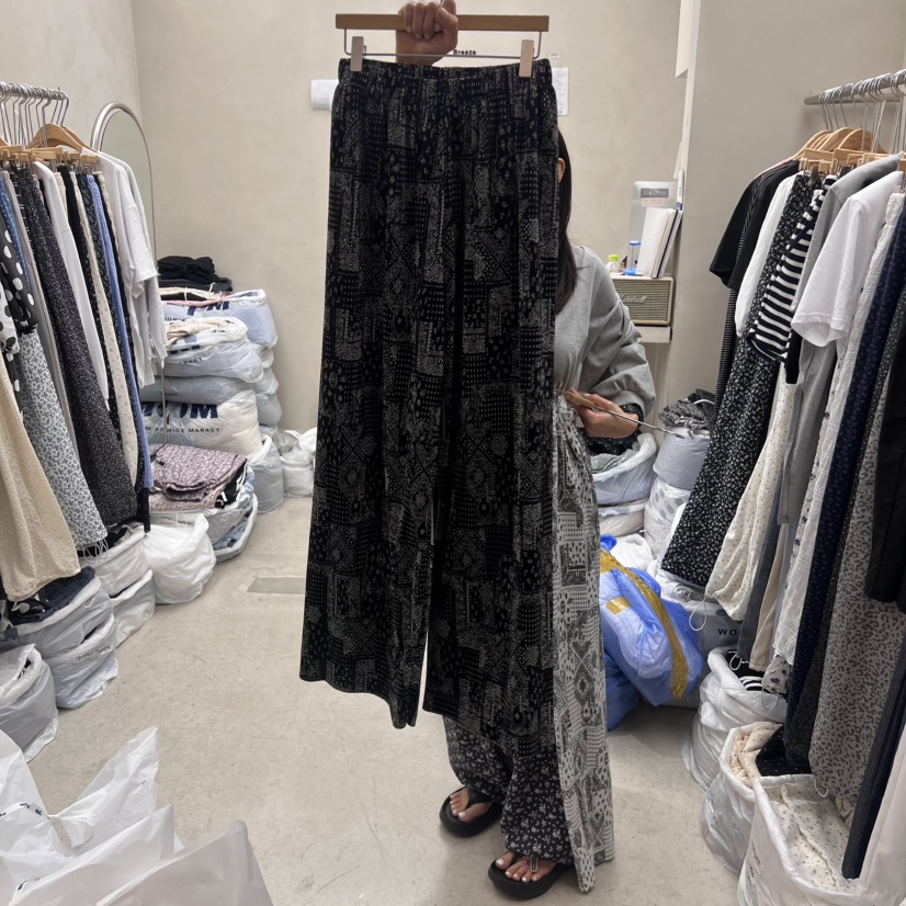 BREEZE韓國直郵㊣女士新品時尚休閑職業人氣熱賣休閑褲褶皺BREEZE休閑褲圖色2