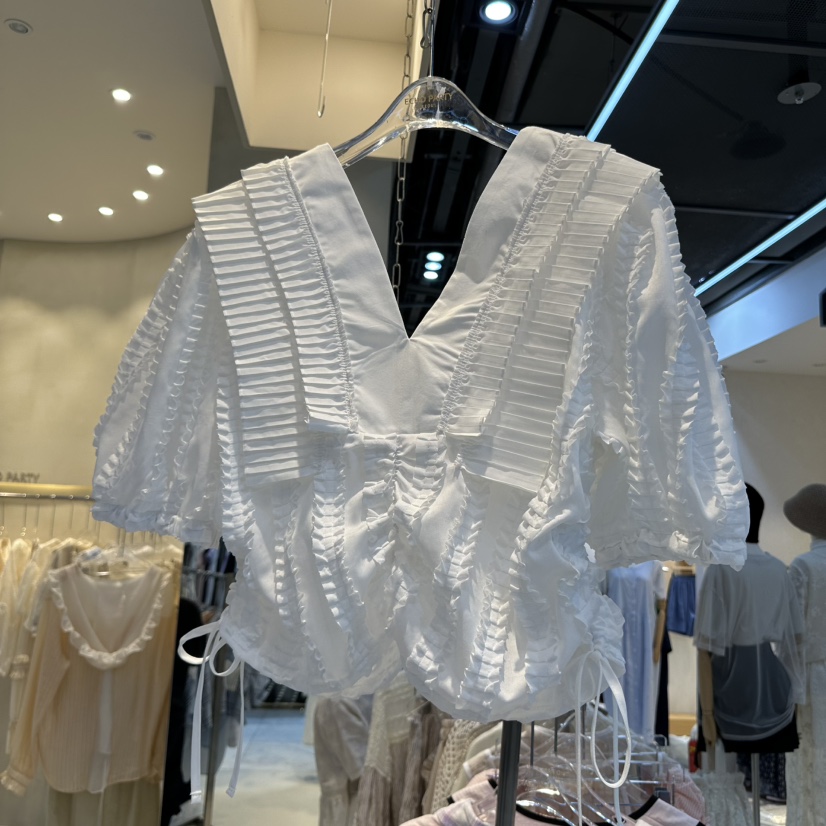 ECHOPARTY韓國代購㊣女士新品推薦真品時尚職業25春夏襯衫蕾絲衫ECHOPARTY襯衫/蕾絲衫