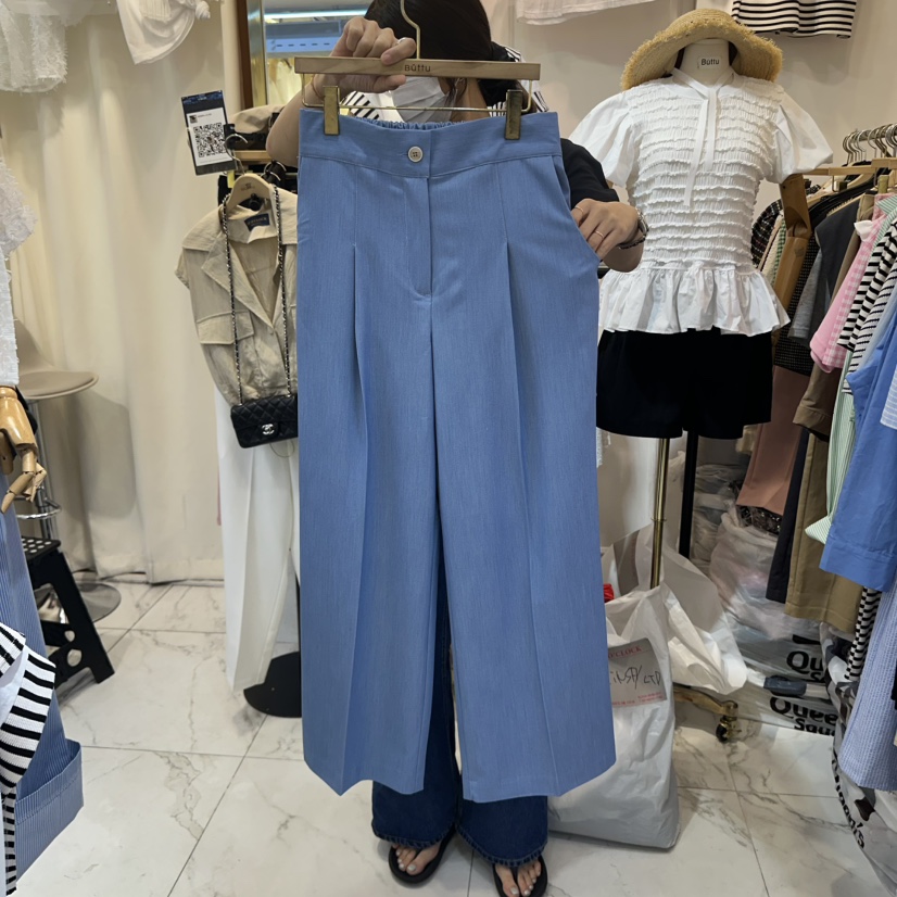 BUTTU東大門㊣實拍女裝新品時尚真品人氣熱賣職業休閑褲天絲10 O CLOCK/Buttu休閑褲