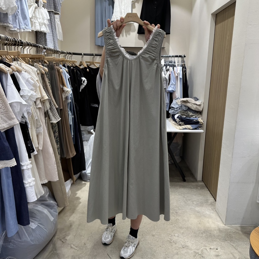 HOLYBANANA韓國直郵㊣女士新款25春夏人氣真品職業熱賣連衣裙groovy.H/HOLYBANANA連衣裙圖色2