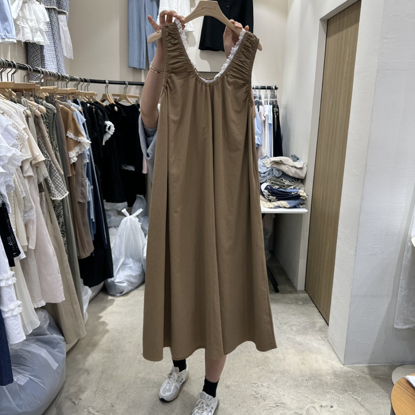 HOLYBANANA韓國直郵㊣女士新款25春夏人氣真品職業熱賣連衣裙groovy.H/HOLYBANANA連衣裙圖色3