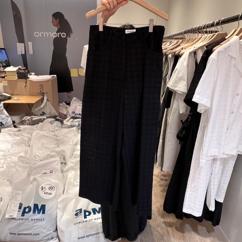 ORMORE東大門㊣實拍女裝新品真品推薦時尚休閑職業25春夏休閑褲ORMORE休閑褲圖色2