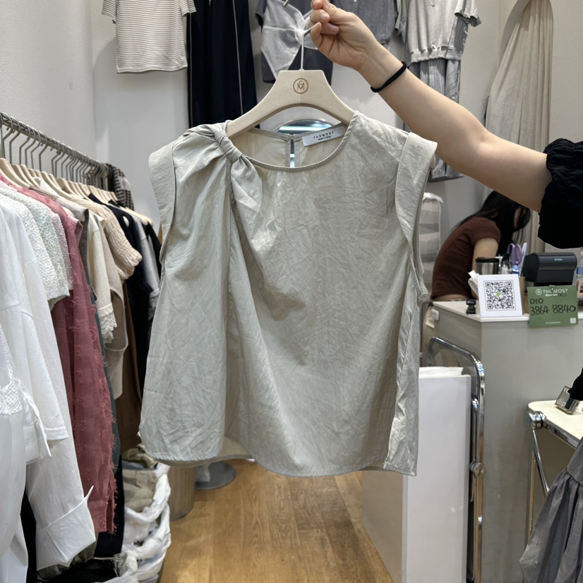 THE MOST-Q東大門㊣代購女裝新品休閑25春夏職業吊帶背心THE MOST吊帶/背心圖色2