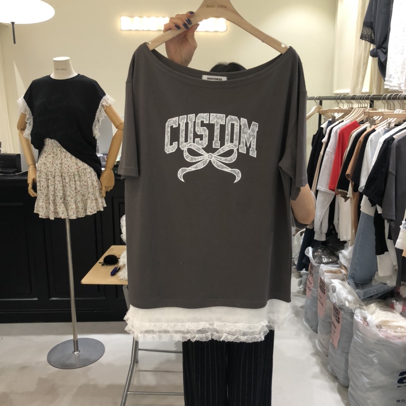 DAISY DRESS東大門㊣代購女裝新品25春夏推薦真品熱賣時尚T恤DAISY DRESST恤圖色2