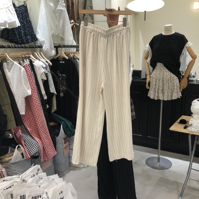 DAISY DRESS韓國直郵㊣女士新品真品時尚熱賣休閑褲亞麻布DAISY DRESS休閑褲