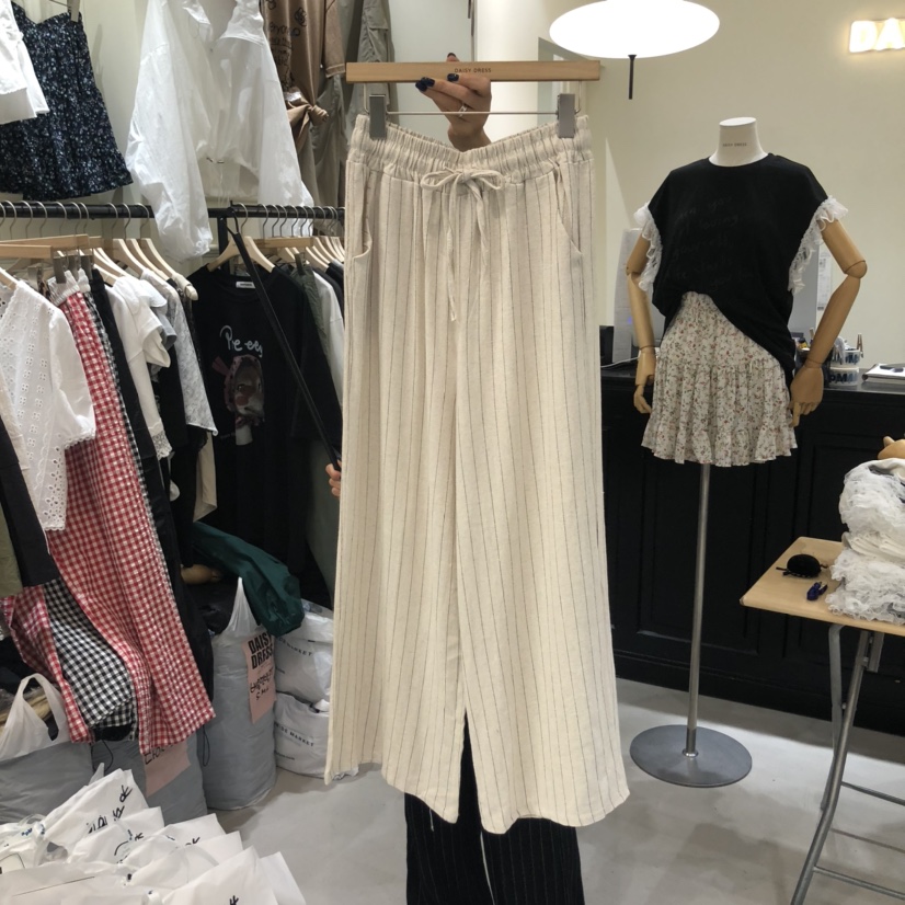 DAISY DRESS韓國直郵㊣女士新品真品時尚熱賣休閑褲亞麻布DAISY DRESS休閑褲圖色2