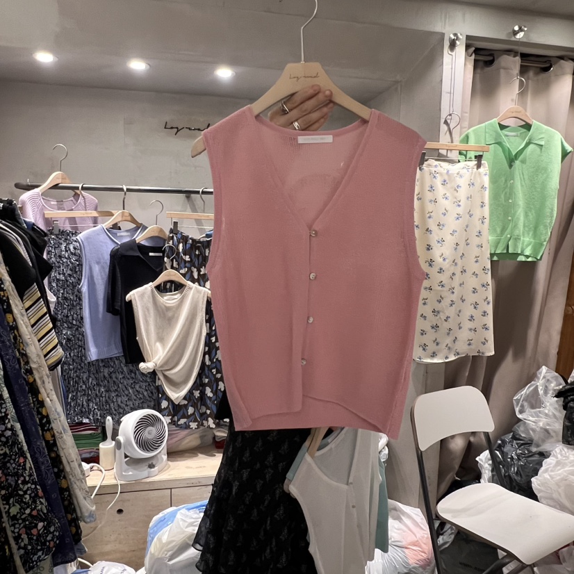 LOGROAD東大門㊣實拍女裝新品職業休閑時尚25春夏熱賣推薦馬甲LOG ROAD馬甲圖色3