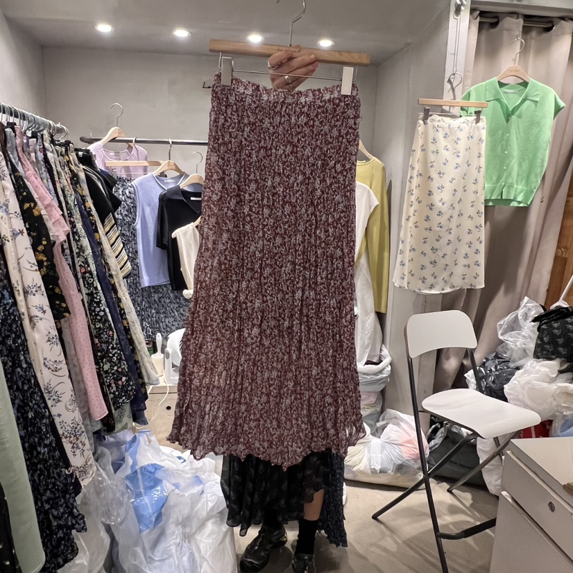 LOGROAD韓國直郵㊣女士新款真品職業25春夏推薦半身裙中短裙LOG ROAD半身裙/中短裙圖色2