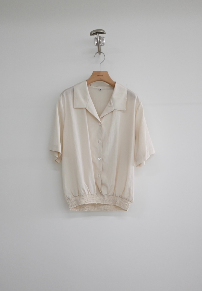 OP PER東大門㊣直郵女士新品人氣25春夏休閑熱賣襯衫蕾絲衫OPPER-simplebeige襯衫/蕾絲衫圖色2