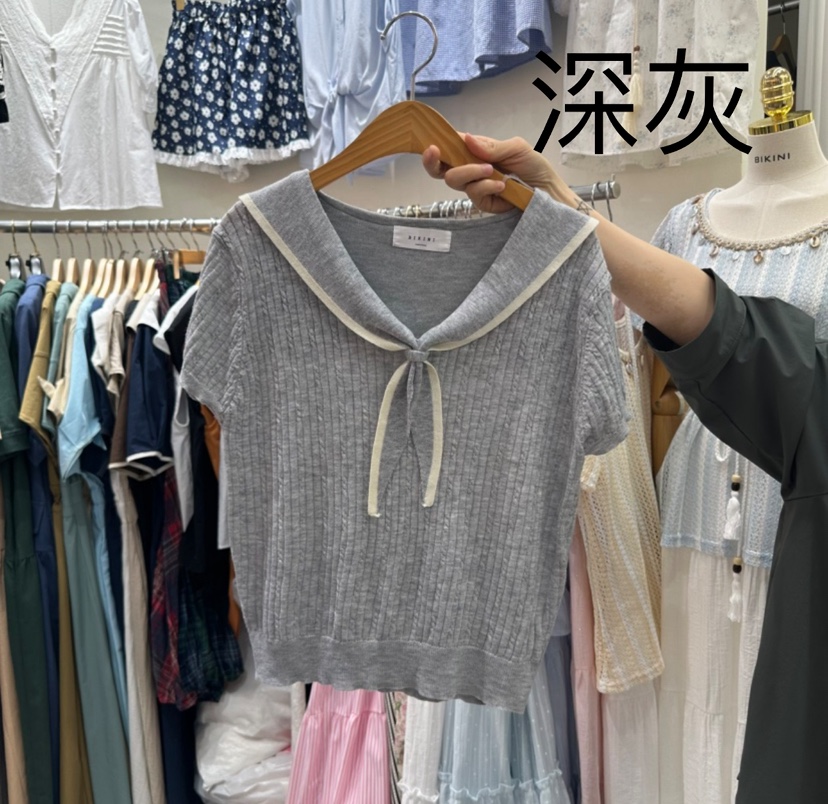 BIKINI東大門㊣直郵女裝新款推薦25春夏真品人氣熱賣針織衫BIKINI針織衫圖色4