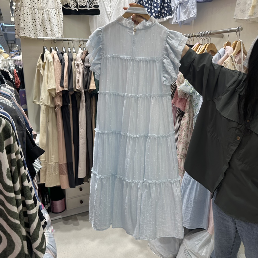 BIKINI東大門㊣直郵女裝新品熱賣職業推薦真品連衣裙含腰帶BIKINI連衣裙