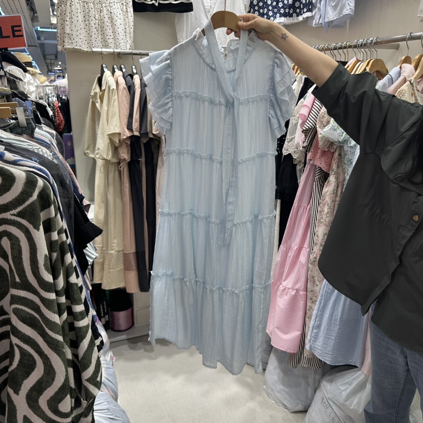 BIKINI東大門㊣直郵女裝新品熱賣職業推薦真品連衣裙含腰帶BIKINI連衣裙圖色2