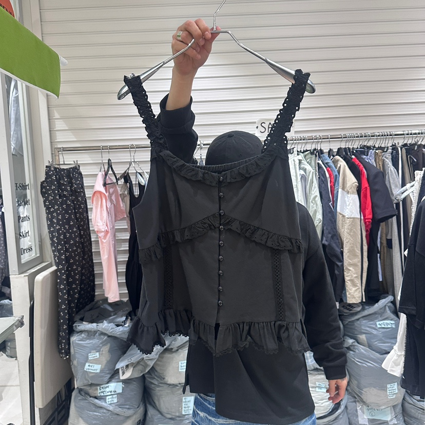 BRICKLANE韓國直郵㊣女士新品時尚25春夏人氣真品休閑吊帶背心BRICKLANE吊帶/背心圖色2