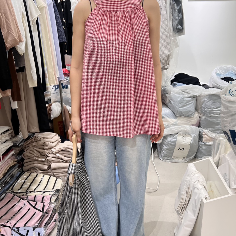 BY BOMI韓國直郵㊣女士新品真品職業休閑25春夏熱賣吊帶背心BY BOMI吊帶/背心圖色2