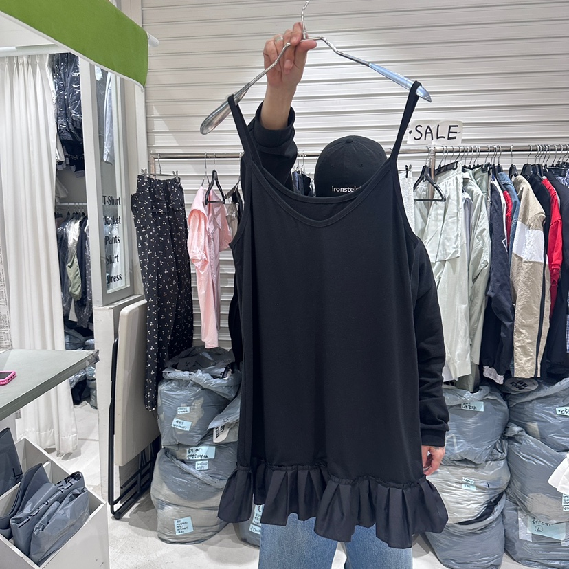 BRICKLANE東大門㊣代購女士新款真品熱賣25春夏吊帶背心寬松BRICKLANE吊帶/背心圖色2