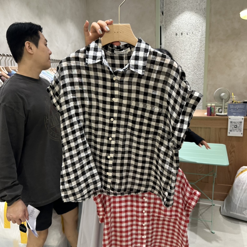 DELI JENNY東大門㊣實拍女裝新款熱賣推薦真品時尚襯衫蕾絲衫DELI JENNY襯衫/蕾絲衫圖色3