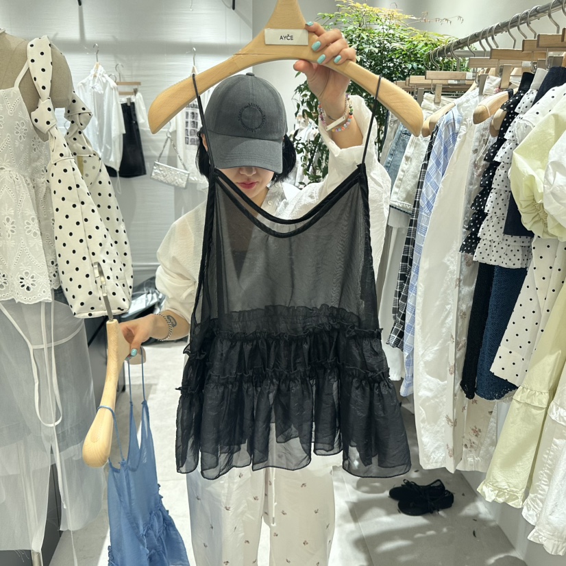 AYCE東大門㊣直郵女裝新款25春夏推薦熱賣休閑真品吊帶背心101SHOWROOM/AYCE吊帶/背心圖色3