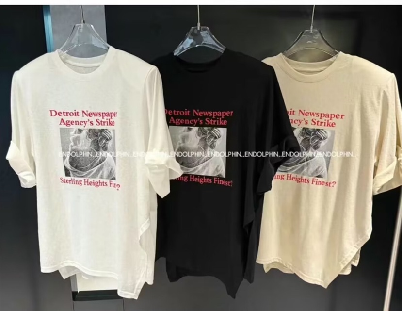 ENDOLPHIN韓國直郵㊣女士新品職業人氣休閑25春夏真品熱賣T恤ENDOLPHINT恤圖色3左三色