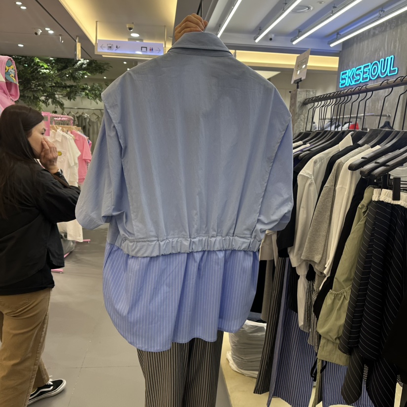 5K韓國直郵㊣女裝新品人氣25春夏推薦職業休閑時尚襯衫蕾絲衫5K襯衫/蕾絲衫