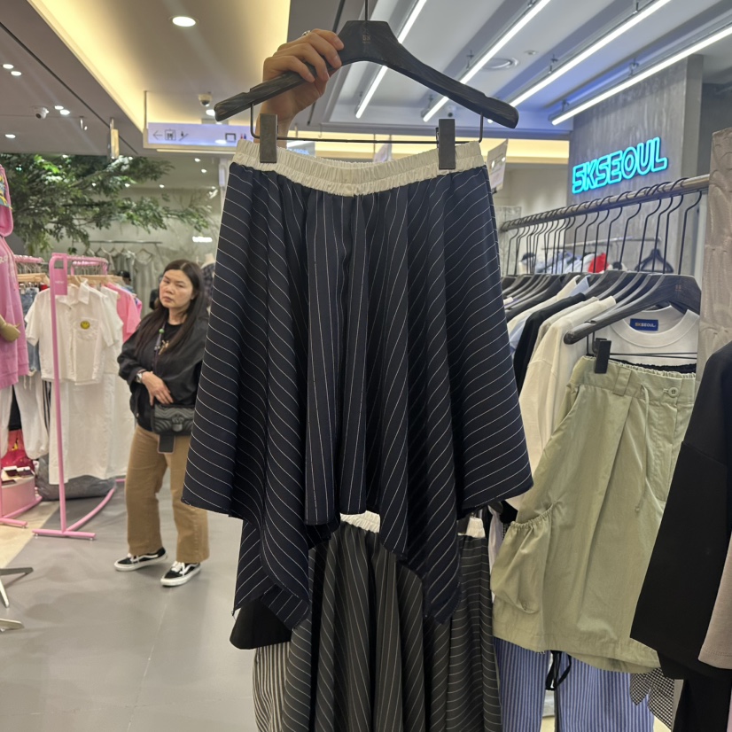 5K韓國代購㊣女士新品推薦人氣職業25春夏休閑熱賣時尚短裙5K短裙圖色2