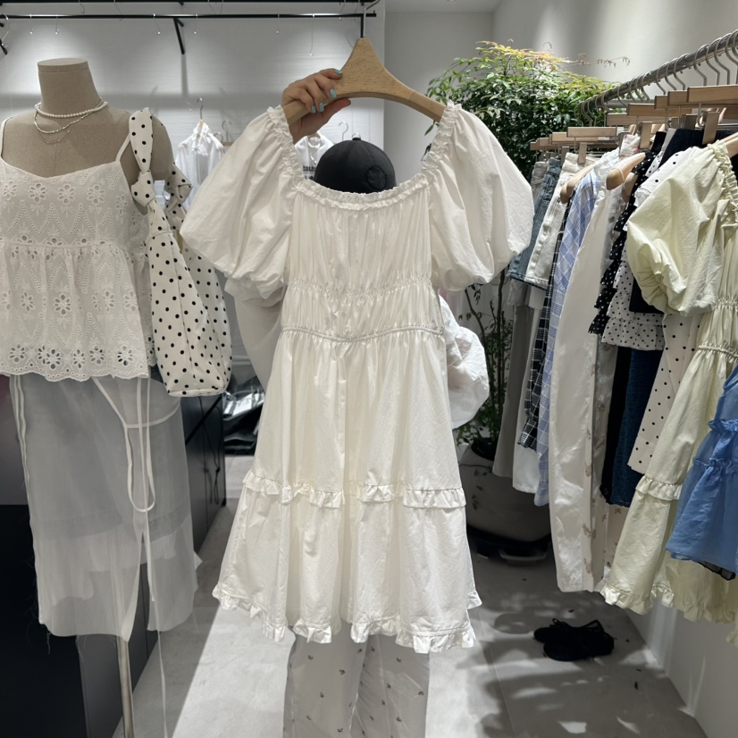 AYCE韓國直郵㊣女士新款人氣職業真品推薦休閑連衣裙泡泡袖101SHOWROOM/AYCE連衣裙