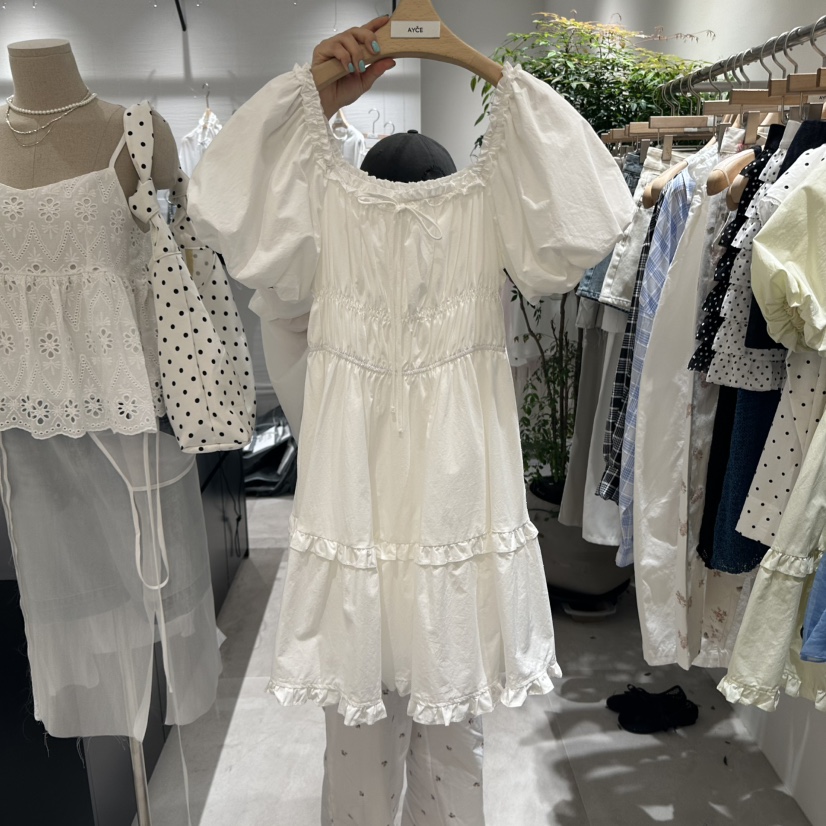 AYCE韓國直郵㊣女士新款人氣職業真品推薦休閑連衣裙泡泡袖101SHOWROOM/AYCE連衣裙