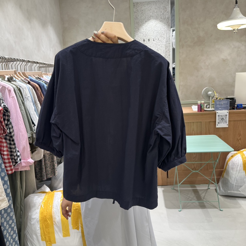 DELI JENNY東大門㊣代購女士新品25春夏熱賣休閑襯衫蕾絲衫DELI JENNY襯衫/蕾絲衫