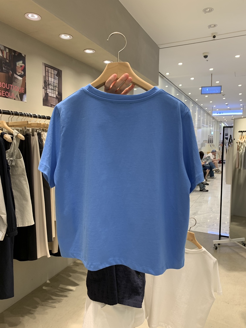 BOUTIQUE SEOUL-P韓國代購㊣女裝新款人氣25春夏時尚推薦T恤But ton/BOUTIQUE SEOULT恤
