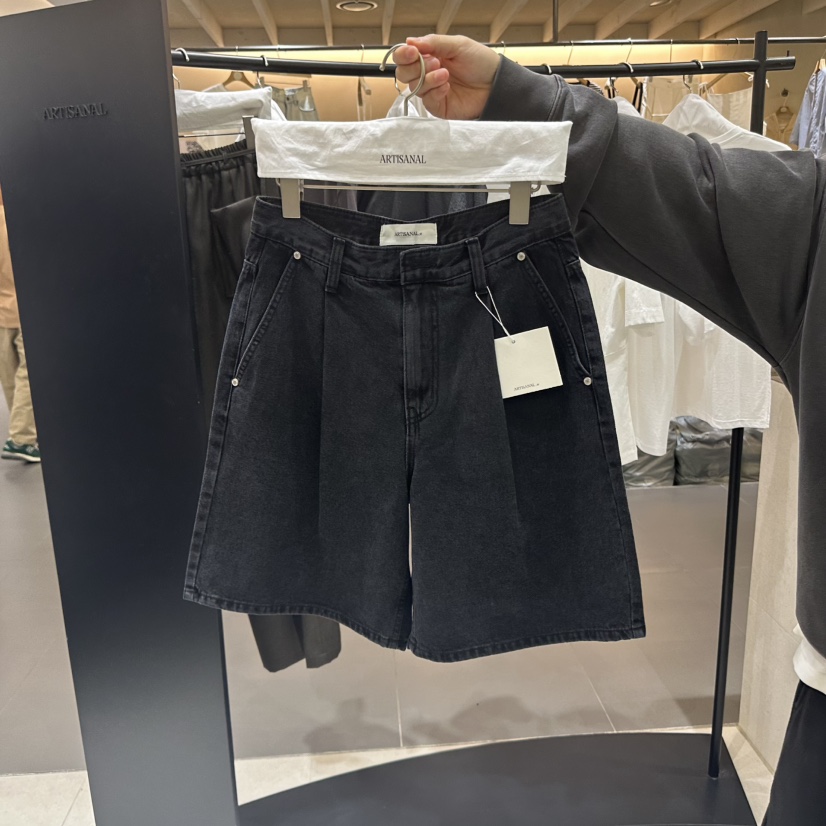 ARTISANAL東大門㊣代購女裝新款真品熱賣職業25春夏短褲褶皺ARTISANAL短褲圖色1