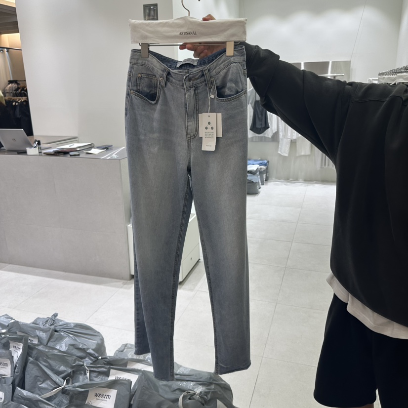 ARTISANAL東大門㊣直郵女裝新款職業熱賣時尚休閑25春夏牛仔褲ARTISANAL牛仔褲
