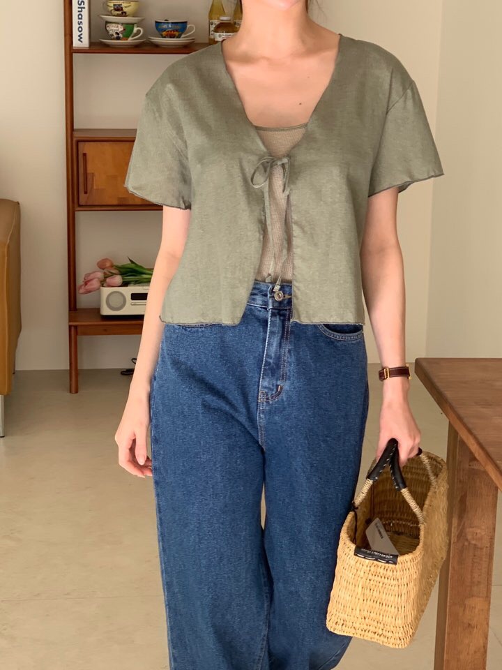 LA_TERRE東大門㊣代購女士新款熱賣真品25春夏休閑襯衫蕾絲衫LA_TERRE襯衫/蕾絲衫