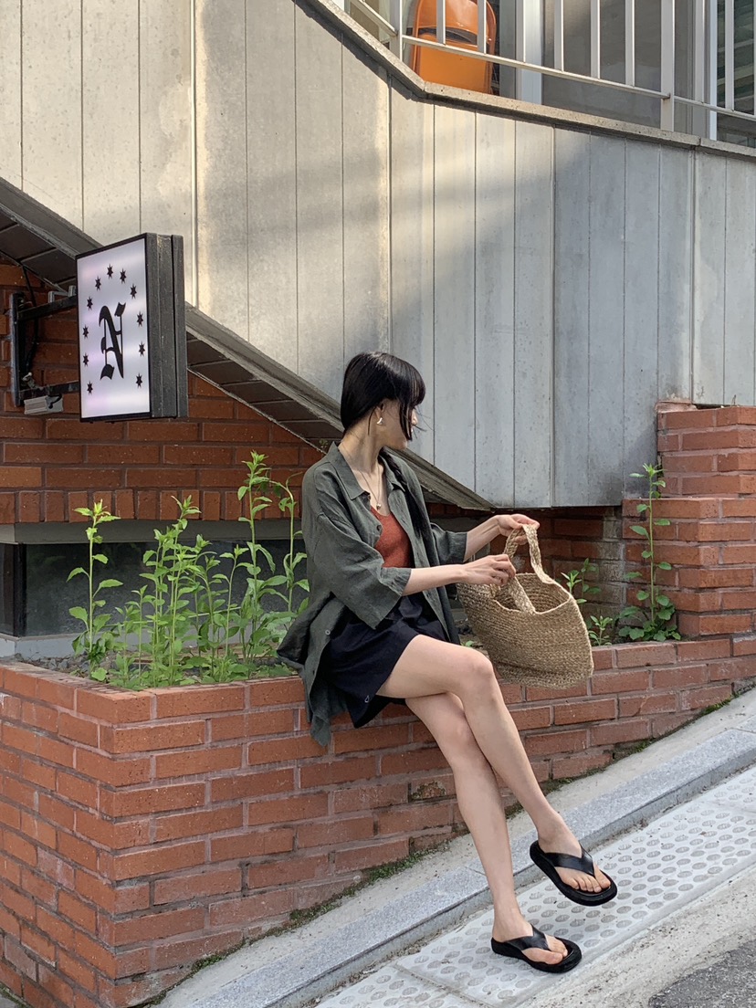 LA_TERRE東大門㊣直郵女裝新款真品推薦襯衫蕾絲衫男女同款LA_TERRE襯衫/蕾絲衫