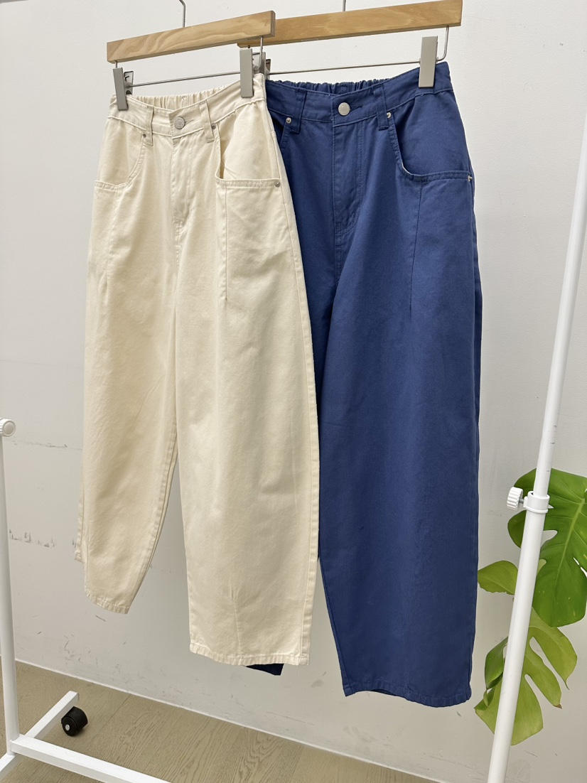 BUT東大門㊣直郵女裝新款休閑人氣職業熱賣25春夏時尚牛仔褲button牛仔褲