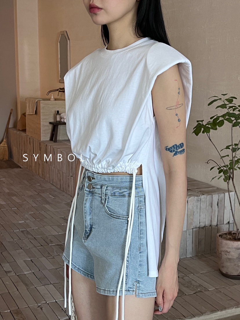 SYMBOL東大門㊣實拍女士新品熱賣休閑25春夏職業時尚推薦T恤SYMBOLT恤