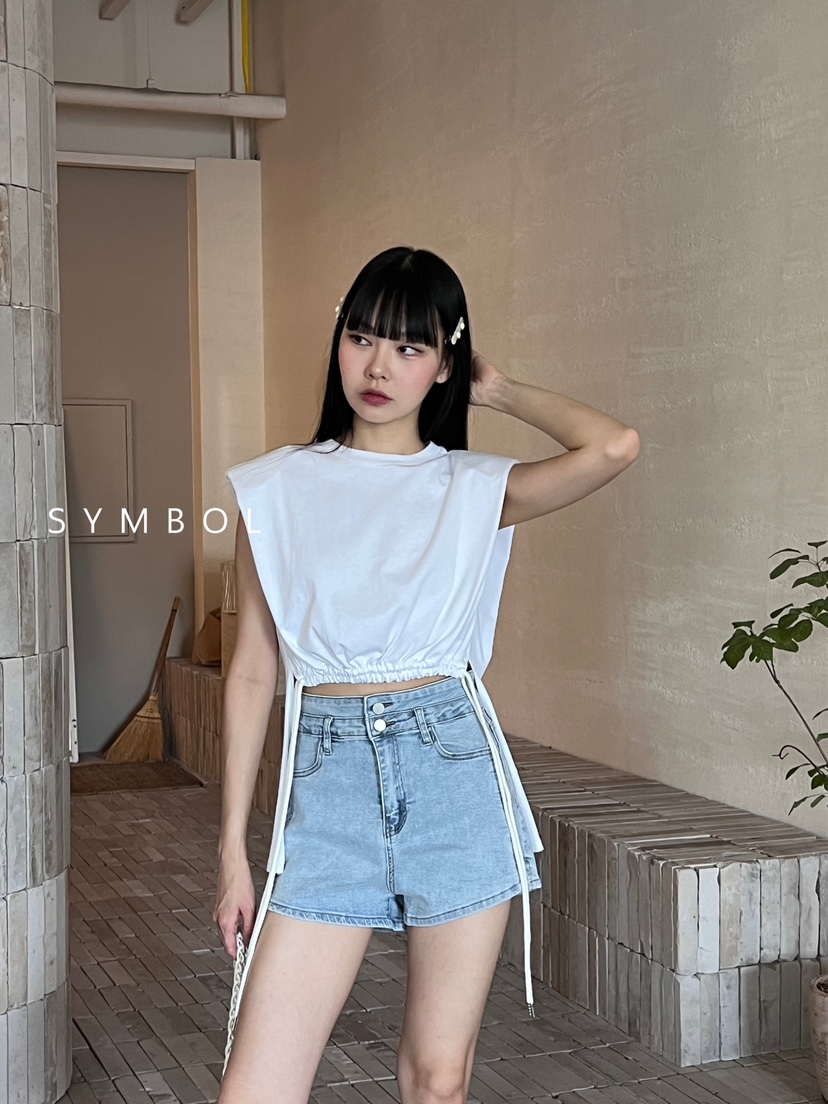 SYMBOL東大門㊣實拍女士新品熱賣休閑25春夏職業時尚推薦T恤SYMBOLT恤