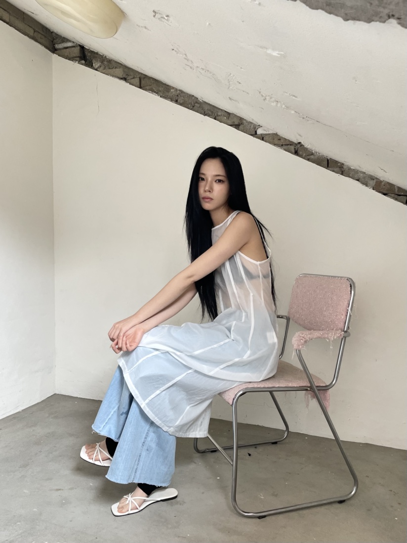 BETWEEN US韓國直郵㊣女裝新款熱賣職業真品推薦牛仔褲亞麻JICJO:SEOUL牛仔褲