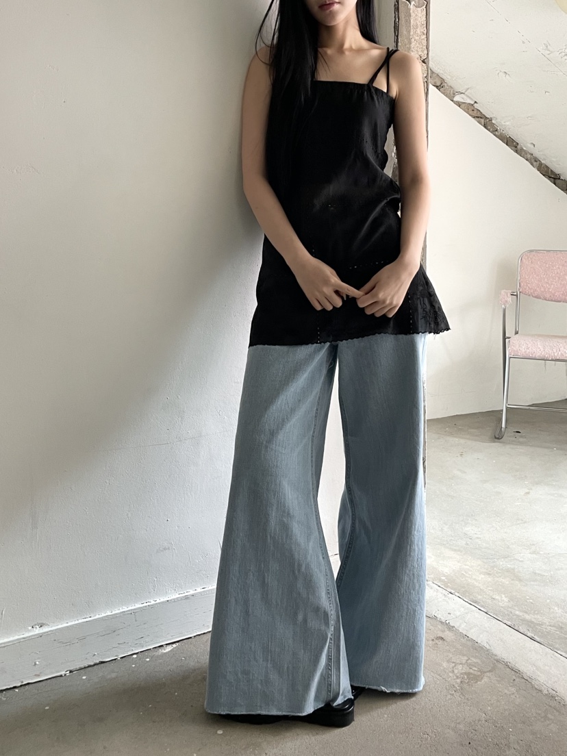 BETWEEN US韓國直郵㊣女裝新款熱賣職業真品推薦牛仔褲亞麻JICJO:SEOUL牛仔褲