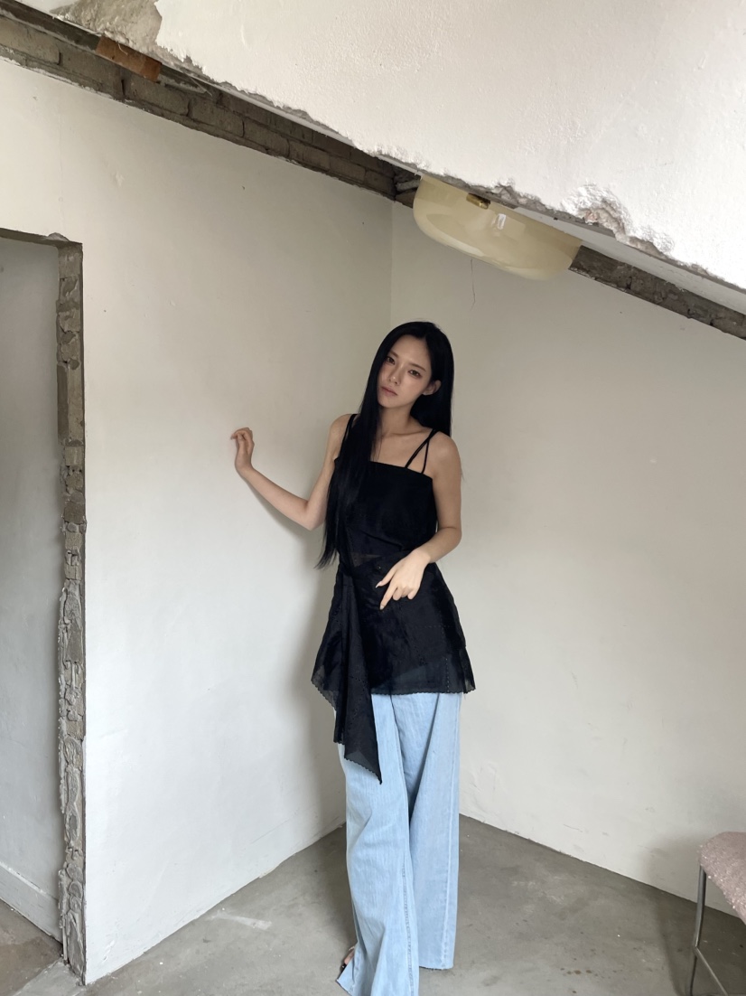 BETWEEN US韓國直郵㊣女裝新款熱賣職業真品推薦牛仔褲亞麻JICJO:SEOUL牛仔褲