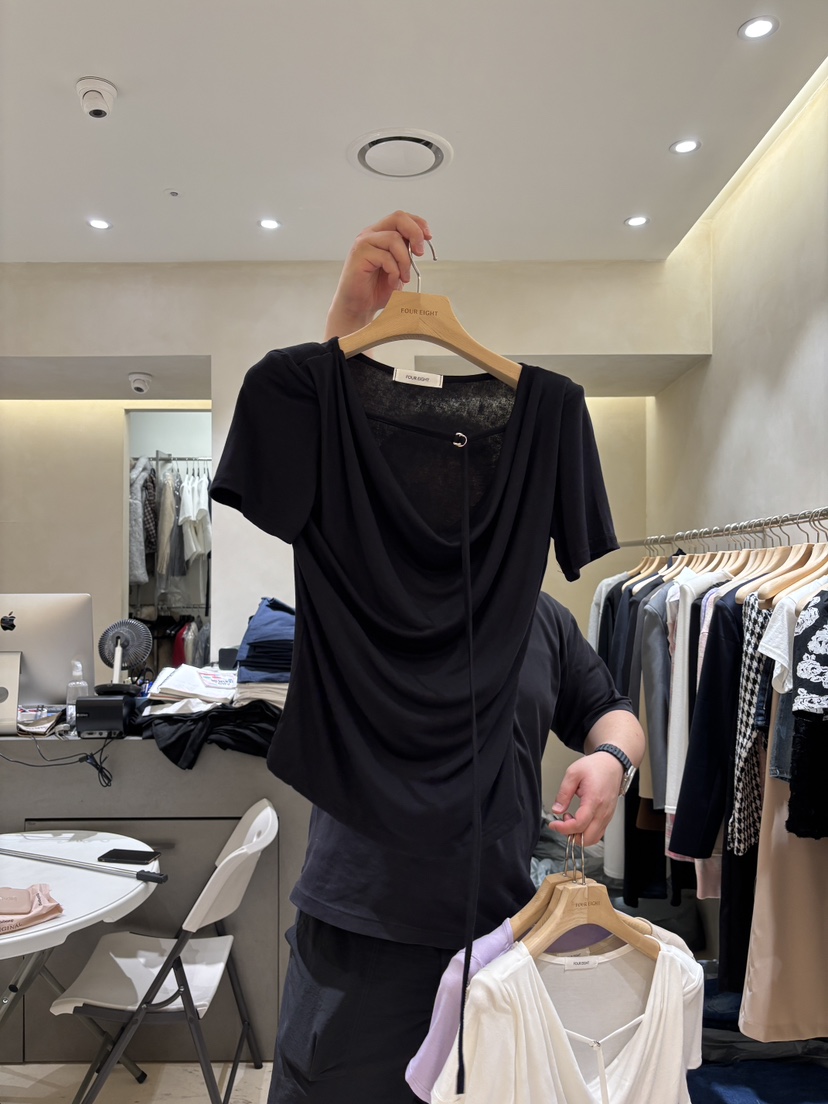 FOUREIGHT東大門㊣實拍女裝新品25春夏熱賣休閑職業時尚T恤FOUR EIGHTT恤圖色4