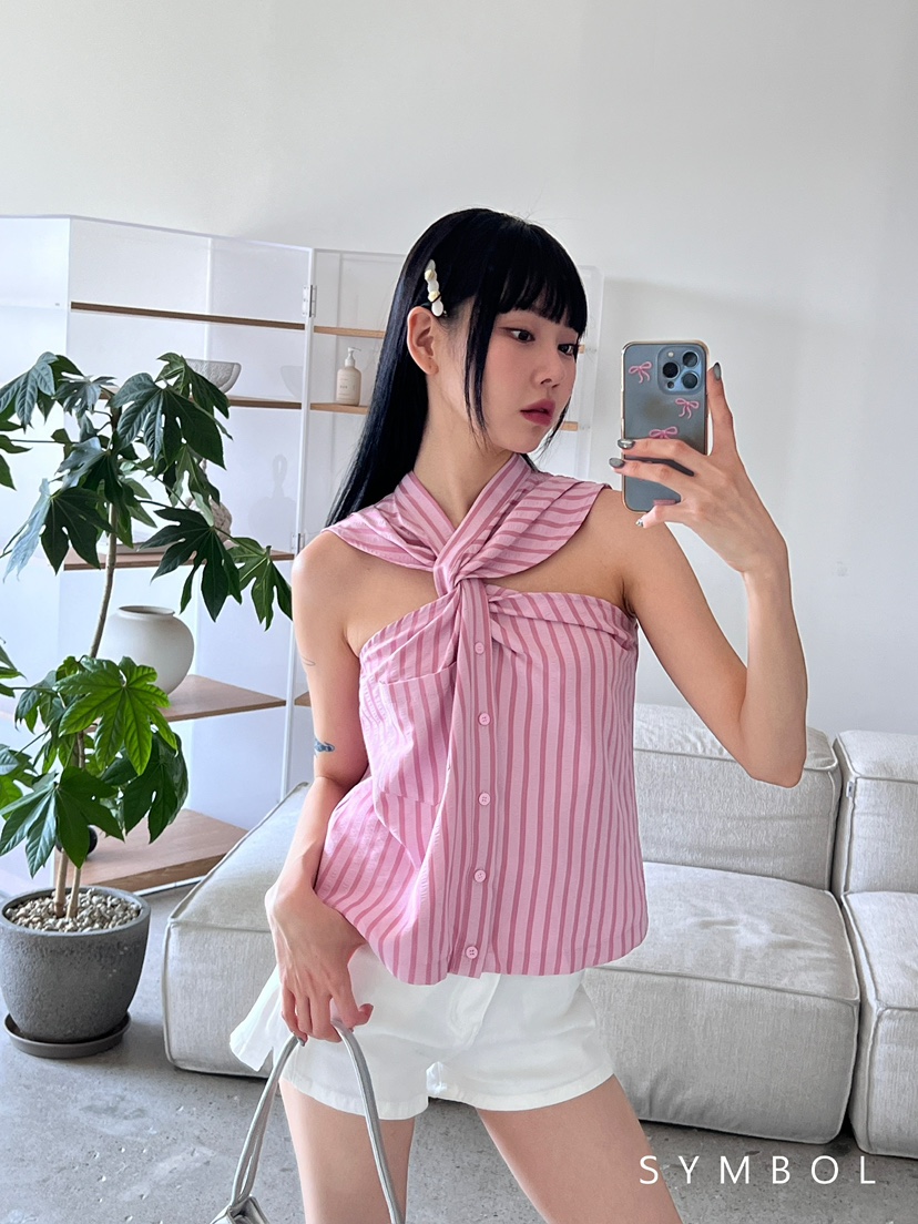 SYMBOL韓國直郵㊣女裝新品職業熱賣時尚人氣25春夏吊帶背心SYMBOL吊帶/背心