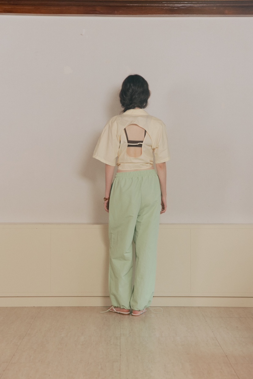 JKICHI韓國代購㊣女裝新品時尚推薦職業休閑人氣休閑褲尼龍JKICHI休閑褲