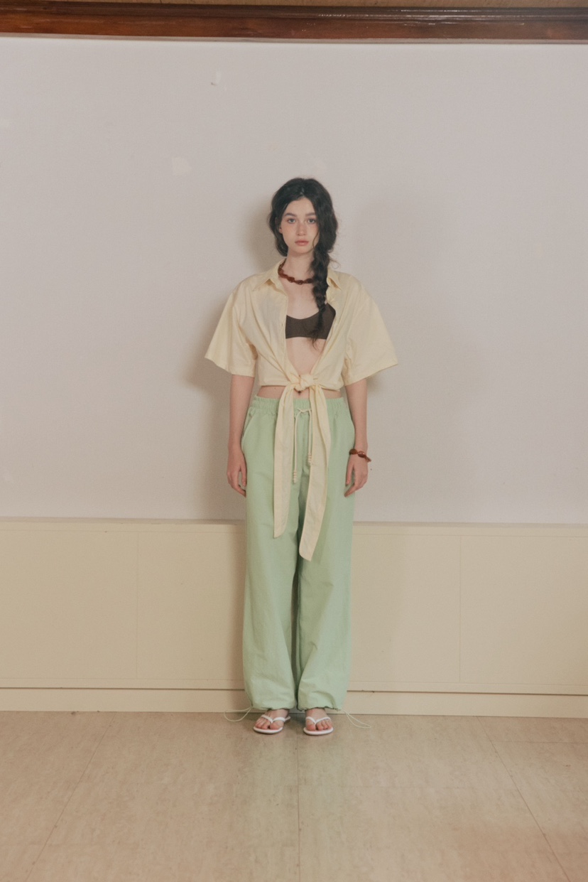 JKICHI韓國代購㊣女裝新品時尚推薦職業休閑人氣休閑褲尼龍JKICHI休閑褲
