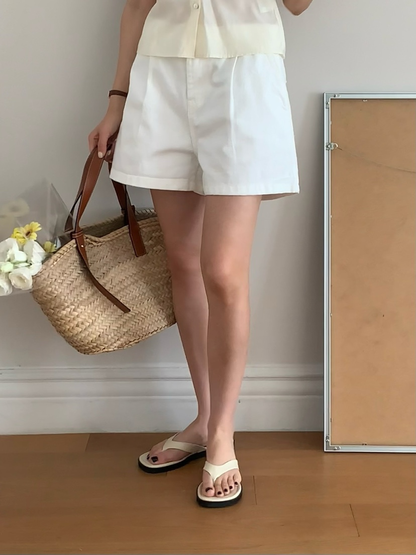 SORBET東大門㊣代購女士新品真品職業推薦25春夏休閑熱賣短褲SORBET/flat white短褲